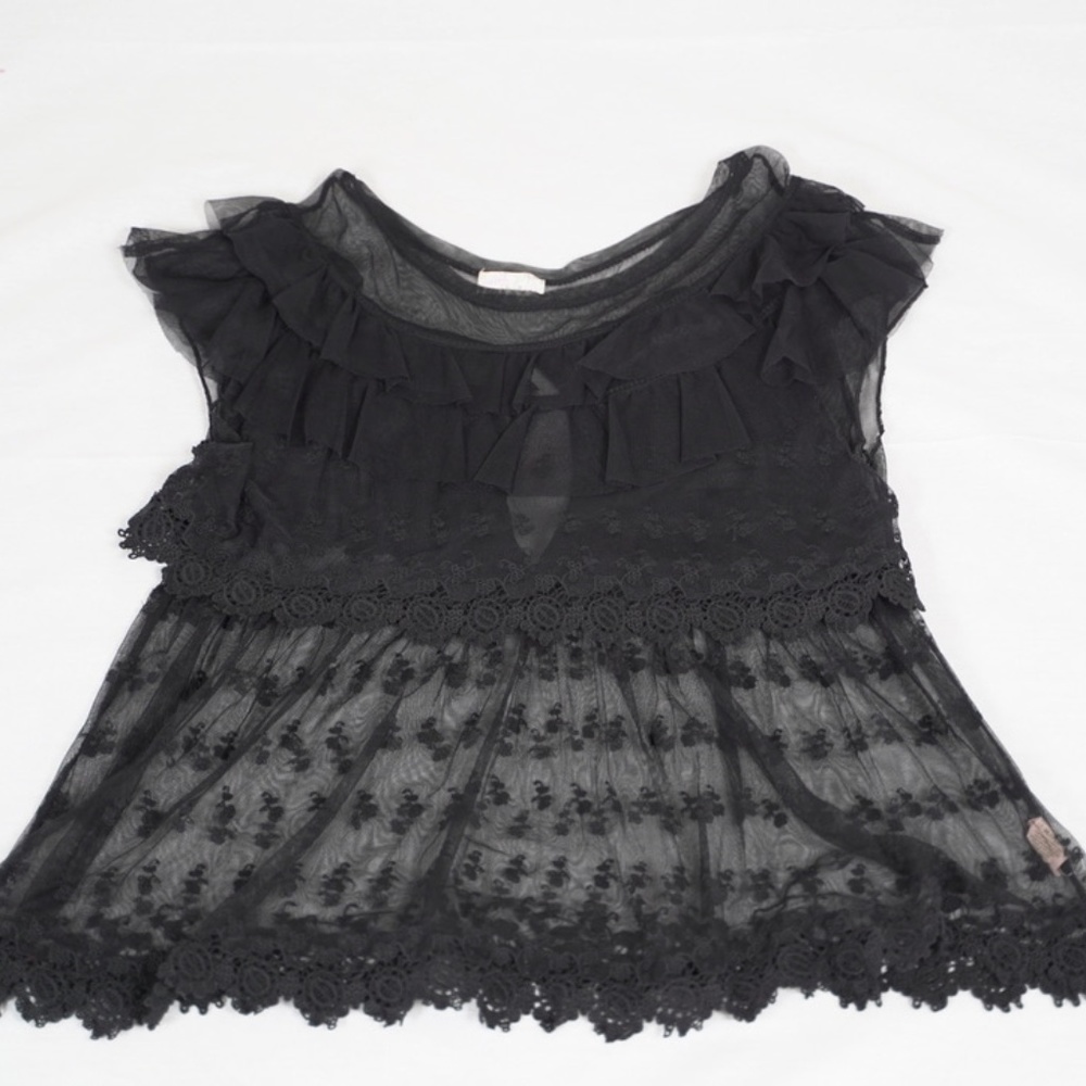 Women's Free People Sheer Boho Blouse Top